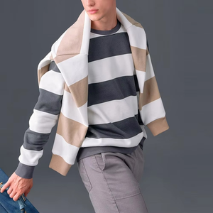 Conjuntos Deportivos de Invierno Transpirables de Alta Calidad para Hombre, Conjuntos de 2 Piezas de Sudadera y Pantalones Deportivos, 100% Algodón Bordado - Product Image 5