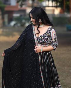 ผ้าจอร์เจียเทียมประดับดาวคุณภาพระดับพรีเมียมพร้อมผ้าซารีและปักเลื่อมผู้ผลิตและผู้จัดจำหน่ายจากซูริค - Product Image 2