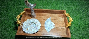 Juego de Frascos Acrílicos Ramadán Mubarak 2026 con Tapa Brillante de Perlas y Bandeja de Madera Premium con Incrustaciones, Perfecto para Regalos Festivos y Decoración de Mesa - Product Image 5