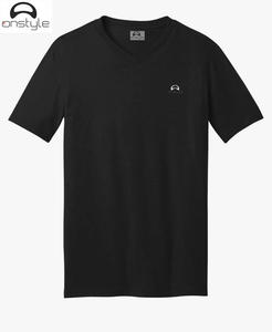 T-shirts pour hommes en coton 100% de qualité supérieure, poids lourd, 220 GSM, blancs, grande taille, avec logo personnalisé - Product Image 1