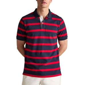 Polos de Venta caliente Polo de alta calidad adecuado Polo Casual a rayas Polo para hombres Turn Down Collar con 2 botones - Product Image 6