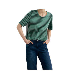 Venta al por mayor de alta calidad de las mujeres de color rosa liso camisetas logotipo del cliente para las niñas gimnasio ropa activa Fitness entrenamiento mujer camiseta - Product Image 3