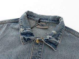 Stitchmode แจ็กเก็ตยีนส์แบบวินเทจของผู้ชายแจ็กเก็ตยีนส์ลำลองซักได้สำหรับฤดูหนาว - Product Image 3