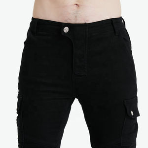 D-Ride Moto <b>Black</b> Motorcycle Jeans with Removable Knee and Hip Protectors Quick Dry & Breathable for <b>Men</b> All Seasons - Product Image 5