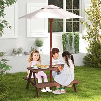 Table et chaise d'activités pour enfants vente en gros banc de pique-nique en bois pour enfants de jardin table à manger extérieure fabriquée au Vietnam prix bon marché