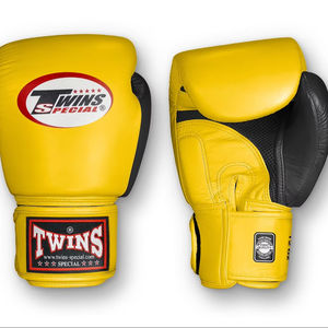 Gants de boxe personnalisés à double couleur pour jumeaux, en cuir véritable, logo personnalisé, gants de boxe d'entraînement, de combat et de sparring - Product Image 1
