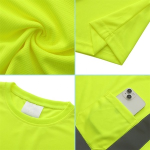 Hot Sale High Visibility <strong>Hi</strong> <strong>Vis</strong> T-Shirt New Design <strong>Custom</strong> Made Safety Reflective Work Wear Vest Style