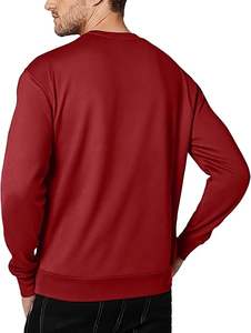 High Quality Crewneck <b>Fabric</b> Unisex Long Sleeve Plain Crew Neck Men Oversized Custom Men's Hoodies & Sweatshirt - Product Image 3