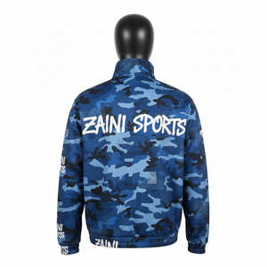 Premium Softshell <b>Jacket</b> Water Resistant Breathable Blue <b>Camo</b> Design Custom Logo Heat Transfer Printing softshell <b>Jacket</b> for <b>man</b> - Product Image 3