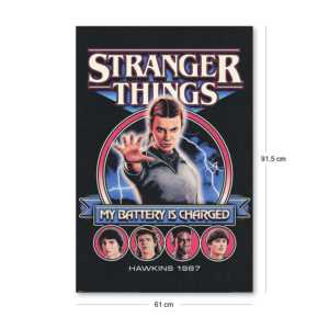 Póster Moderno de Stranger Things 5 'Mi Batería Está Cargada' para Decoración de Pared - Product Image 3