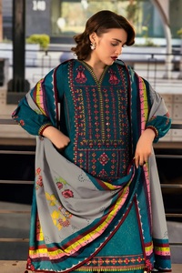 ชุดเดรสหนังพีชปักลายแบรนด์ดังยอดนิยมสำหรับผู้หญิง ราคาขายส่ง ชุดสัลวาร์ คามีซสำหรับฤดูหนาวแบบปากีสถานสำหรับผู้หญิง - Product Image 5