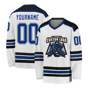 Maillot de hockey sur glace de haute qualité imprimé par sublimation, uniforme personnalisé pour équipe, tenue d'entraînement longue manche pour collège - Product Image 2