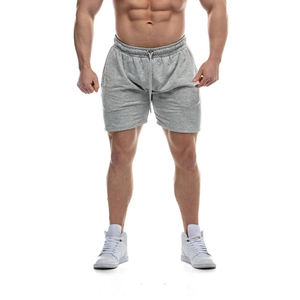 Pantalones cortos informales de gimnasio de lana de algodón 100% para hombre, pantalones cortos para correr de patrón sólido para entrenar y correr, precio barato para adultos - Product Image 6