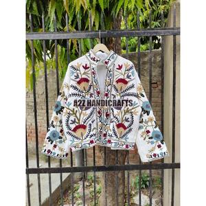 Meilleure vente chaude style bohème Suzani broderie vêtements d'hiver veste pour dames Suzani veste fête porter veste cadeau pour les femmes - Product Image 1