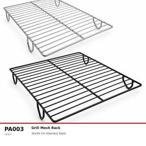 Support à sauces Fida Glaze Grid à pieds hauts 30x40 cm - Product Image 1