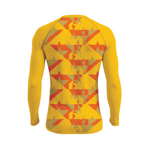 Tissu unisexe à manches longues en coton polyester 220g à séchage rapide pour haut d'entraînement de surf en salle de sport - Product Image 1
