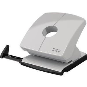 Perforadora NOVUS B 230 de 8 cm para 30 Hojas con Guía, Color Gris Claro, para Papel de 80 g/m², Duradera y Fácil de Usar - Product Image 1