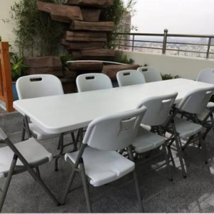 Chaise pliante moderne en acier de haute qualité |   Confortable blanc pour l'école, le jardin, la chambre et la salle à manger |   Léger et durable - Product Image 6