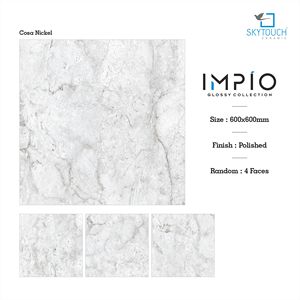 Impio Modern Glossy Collection 600x600 600x1200mm Fabricant indien Exportateur Carreaux en porcelaine émaillée polie Carreaux en céramique - Product Image 2