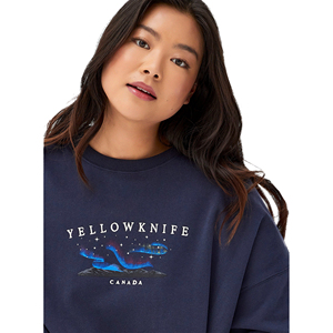 Sweat-shirt à col rond à manches longues pour femmes de qualité supérieure 100% coton polaire d'hiver avant Logo personnalisé écologique respirant - Product Image 1