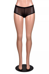Mini pantalones cortos de malla transparente con cintura elástica para mujer, pantalones cortos de malla transparentes ligeros y sexis para mujer, ropa de dormir de secado rápido, pantalones cortos de malla transparente - Product Image 6
