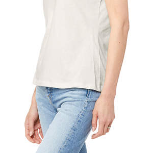 Airlume – T-Shirt à manches courtes pour femme, 100% en coton peigné et annelé, simple, Vintage, blanc, 4.2 oz - Product Image 5