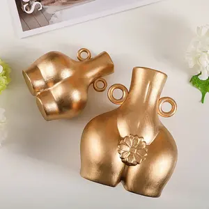 Vase à fleurs en métal lisse pour des expositions florales uniques-Un délice artistique pour la vente à l'exportation à prix économique - Product Image 3