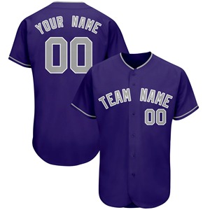 Maillots de baseball pour hommes personnalisés Écologique Respirant Séchage rapide 90s Street Hip-Hop Absorbant la sueur Softball Uniforme à manches courtes - Product Image 2