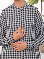 Nueva Abaya Informal Musulmana Islámica para el Eid y Ramadán 2025, Transpirable, de Poliéster, Manga Larga, Bordada, Holgada, con Falda y Hiyab para Mujer