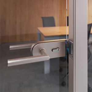 Serrature in vetro con Design elegante per porte e finestre a forma di L-R in acciaio inox - Product Image 3