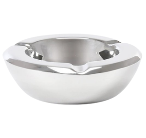 Stainless Steel Attractive Pattern Durable Dust Proof Modern Feature <b>Ashtrays</b> Metal Round Easy to Clean Ash Tray - Product Image 4