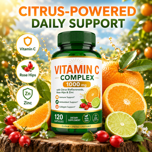 <span class=keywords><strong>C</strong></span>ápsulas de Complejo de <span class=keywords><strong>Vitamina</strong></span> <span class=keywords><strong>C</strong></span> 1000mg <span class=keywords><strong>con</strong></span> <span class=keywords><strong>Bioflavonoides</strong></span> <span class=keywords><strong>C</strong></span>ítricos, Rosa Mosqueta y Zinc, Apoyo Inmunológico, Antioxidante y Colágeno - Product Image 3