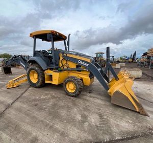 รถตักล้อยาง John Deere 310LEP ปี 2022 มือสอง รุ่น 310 SJ รถแบคโฮ รถตักหน้า 9 ตัน เครื่องยนต์ Cummins ปั๊ม เกียร์ ผ่านการทดสอบและตรวจสอบแล้ว - Product Image 1