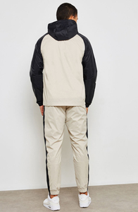 Ensemble survêtement unisexe personnalisé, jogging 2 pièces, patchwork, coupe-vent, survêtement ample pour homme, sweat-shirt et short - Product Image 2