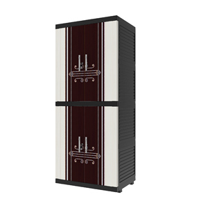Multi function dual <b>door</b> plastic cabinet suitable for indoors and outdoors storage needs with vast storage space - Product Image 1