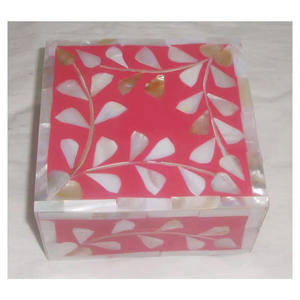 New Design <b>Mother</b> of Pearl Stone Jewelry <b>Box</b> Model AHMAT00332 Antique Imitation Durable Handmade for Home Decoration and <b>Gifting</b> - Product Image 1