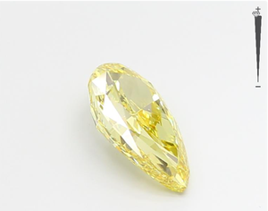 Diamante Cultivado en Laboratorio, Corte Pera, 3.24 Ct, Color Amarillo Intenso, Certificado GIA IGI, CVD HPHT, Venta al Por Mayor de Fábrica, Suelto - Product Image 4