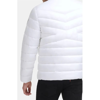 Veste matelassée en toile à capuche pour homme de haute qualité, imperméable, coupe-vent, respirante, hiver, logo personnalisé, tailles personnalisées, devant