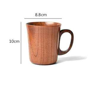 Tasse à thé en bois personnalisée avec couvercle en bois et cuillère en bambou pour décoration de cuisine rustique et usage quotidien à prix abordable - Product Image 4