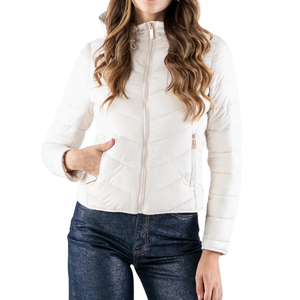 Blouson Bomber Slim Fit Léger en Tissu Oxford Teint Uni Coupe-Vent Chaud Isolé pour l'Hiver Style Ajusté - Product Image 1