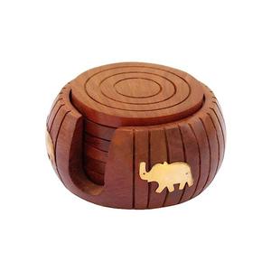 Best Quality Wooden Drink Cup <b>Glass</b> <b>Coasters</b> Table Top Cheap Sale Price Product Wooden Handmade <b>Coaster</b> - Product Image 6