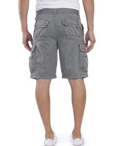 2023 pantalones cortos Cargo de lana para hombre, 100% de algodón, cintura media, entrenamiento de motorista, ropa de calle informal, bolsillos, antiarrugas, secado rápido, logotipo personalizado - Product Image 2