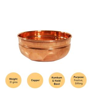 Bol décoratif traditionnel en cuivre Puja Prasad très demandé pour la décoration de la maison et des temples - Product Image 2