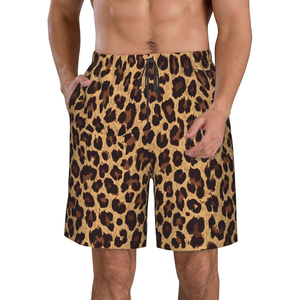 กางเกงขาสั้นลำลองผู้ชายใส่สบาย ผ้าฝ้าย 100% เอวกลาง ลายเรียบ แห้งเร็ว มีเชือกผูก ระบายอากาศได้ดี ทนทาน - Product Image 1