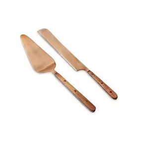 ชุดมีดทองเหลืองทำมือสำหรับเสิร์ฟในร้านอาหารโรงแรมทำจากทอง - Product Image 3