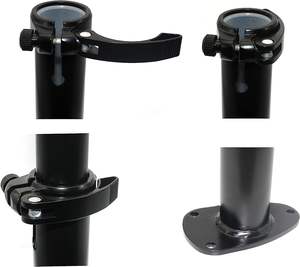 Support pour sabots avec hauteur réglable, support pour sabots de maréchal-ferrant, support pour sabots de cheval, noir - Product Image 2