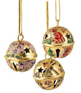 Boules de Noël personnalisées de style antique avec logo, impression UV, décorations d'arbre en provenance d'Inde - Product Image 1