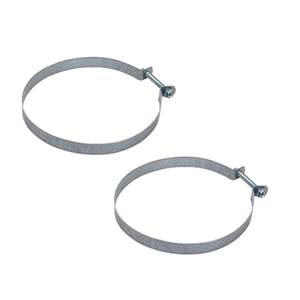 2 Pack ERP 110071 Household Dryer Vent <b>Hose</b> 4 Inch Dryer Vent with Screw <b>Clamp</b> - Product Image 1