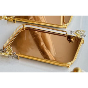 Plateaux de service de haute qualité en métal, plat de service décoratif pour la table, plateaux de service alimentaire pour les meilleures ventes - Product Image 4