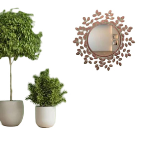 Miroir suspendu multicolore de style design moderne finition métallique décorative murale classique pour la décoration de salon et de mariage à la maison - Product Image 4